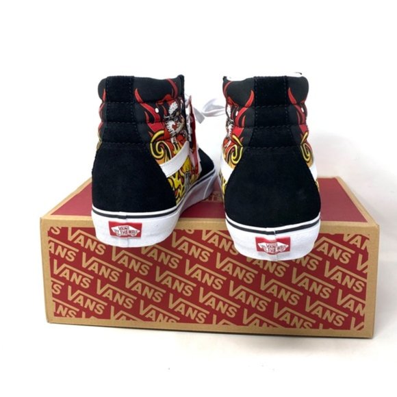 VANS Sk8-Hi Shoes High Top Black Suede Women's Size Casual Sneakers VN0A4BVTBLK - Picture 9 of 10